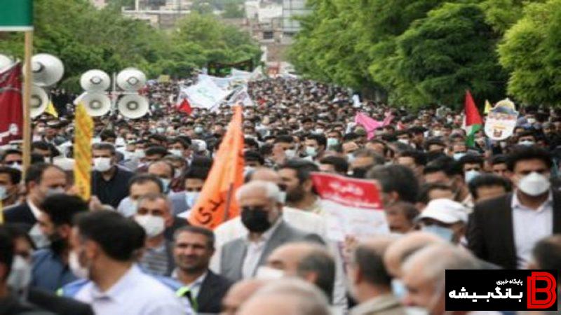 راهپیمایی روز قدس در لرستان+تصاویر راهپیمایی روز قدس در لرستان+تصاویر