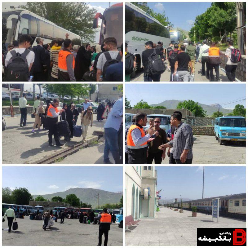 جابجایی بیش از ۱۰۰۰ مسافر در راه مانده قطار مسیر تهران_جنوب لرستان جابجایی بیش از ۱۰۰۰ مسافر در راه مانده قطار مسیر تهران_جنوب لرستان