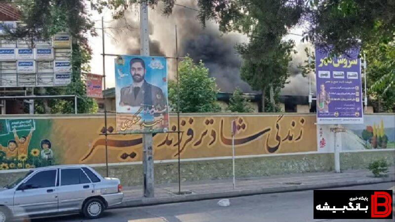 مهار آتش‌سوزی در انبار مرکزی بیمارستان شهدای عشایر؛ حادثه بدون تلفات جانی